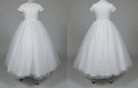 Full-Bodied Floral Lace First Holy Communion Dress