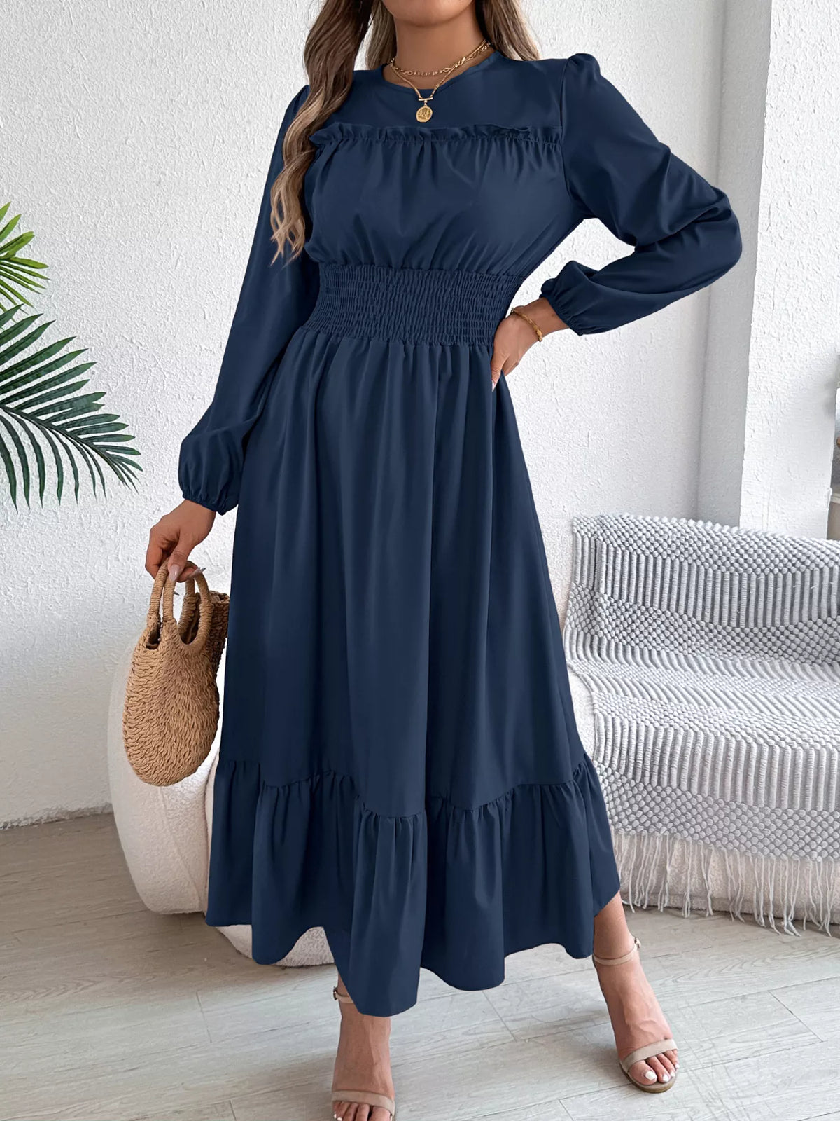 St. Nennoc Dress Burgundy / S