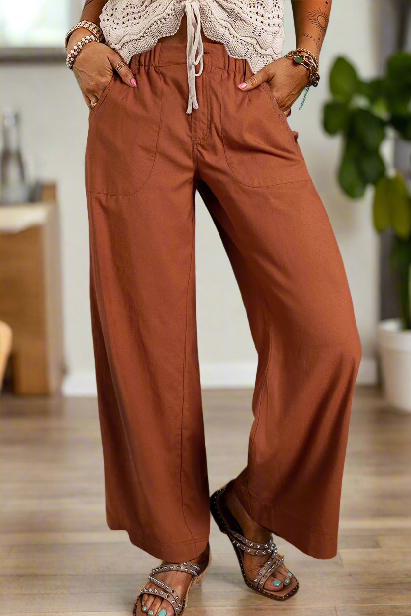 Wide Leg Pants with Pockets