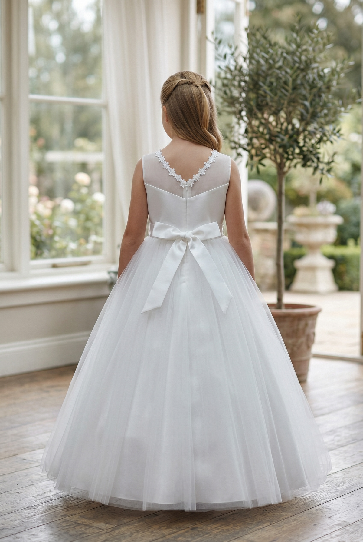 Floral First Holy Communion Dress for Girls 8 Floral First Holy Communion Dress for Girls 8