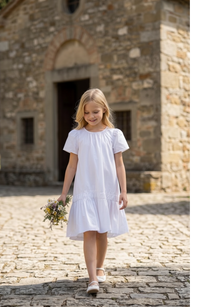 Cap Sleeve A-Line First Communion Dress