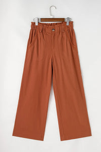 Fast Shipping-Wide Leg Pants with Pockets